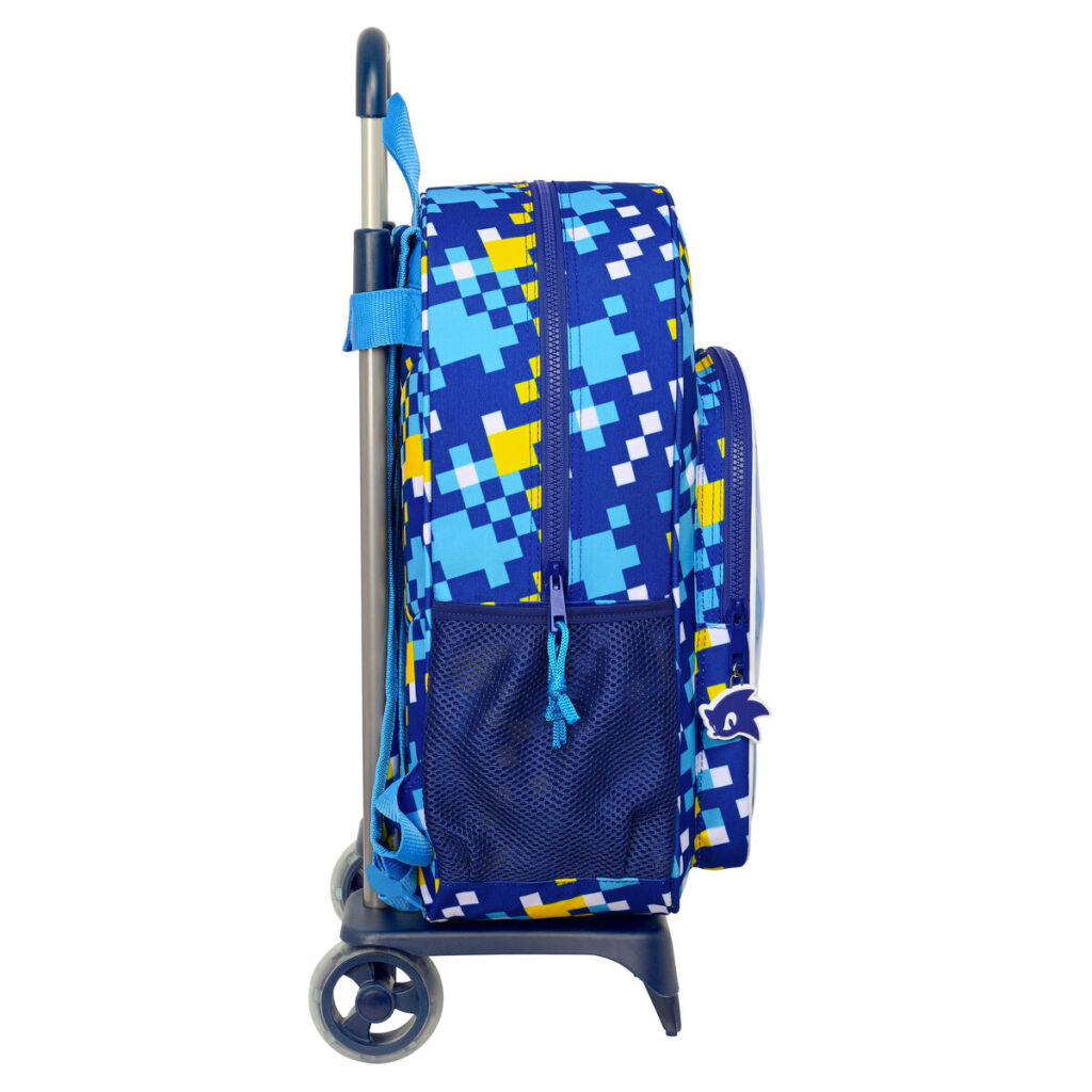 Σχολική Τσάντα με Ρόδες Sonic Speed Μπλε 33 x 42 x 14 cm