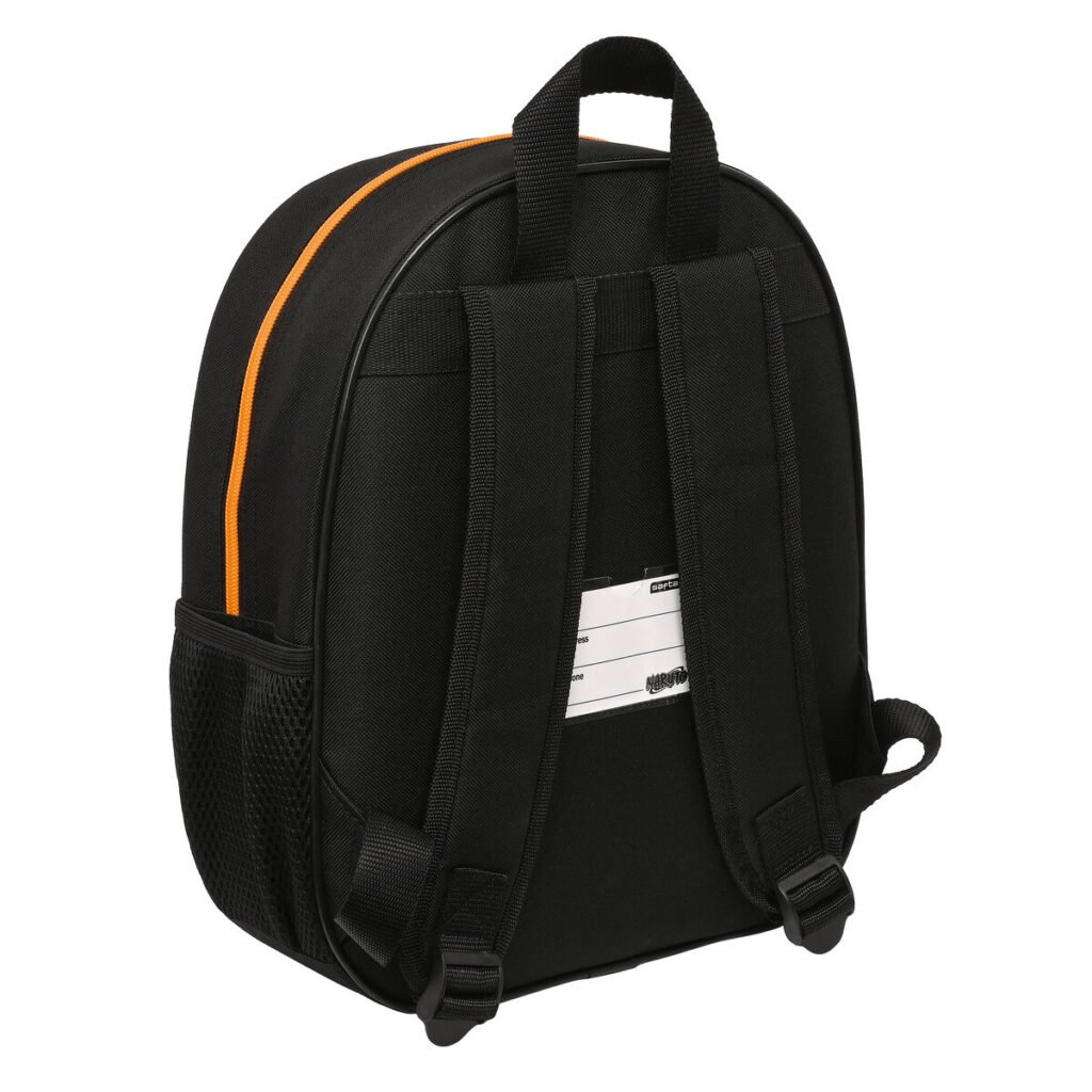 Σχολική Τσάντα 3D Naruto Μαύρο Πορτοκαλί 27 x 33 x 10 cm