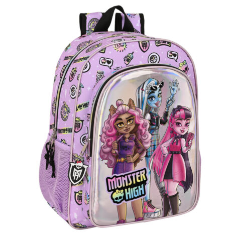 Σχολική Τσάντα Monster High Best boos Λιλά 33 x 42 x 14 cm