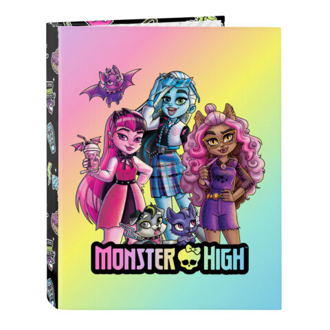 Φάκελος δακτυλίου Monster High Creep Μαύρο A4 26.5 x 33 x 4 cm
