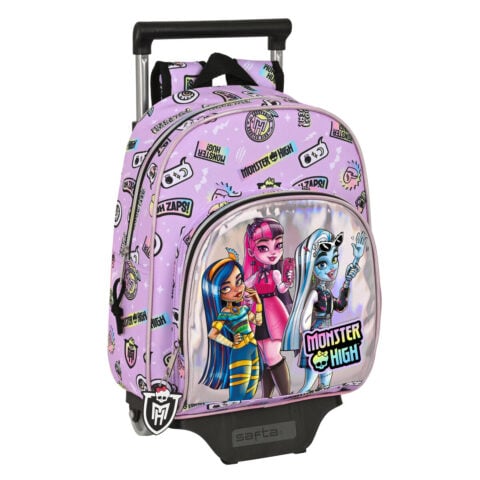 Σχολική Τσάντα με Ρόδες Monster High Best boos Λιλά 28 x 34 x 10 cm