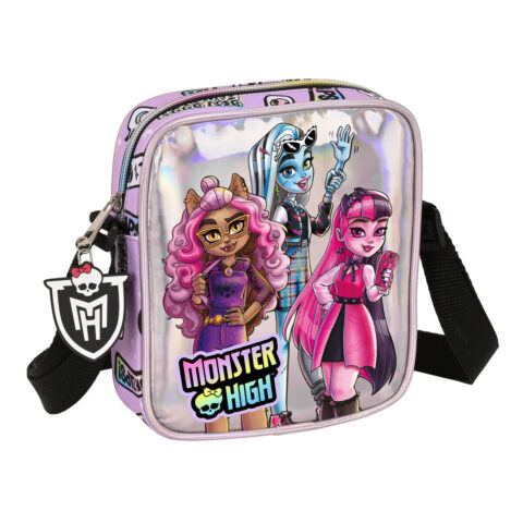 Τσάντα Ώμου Monster High Best boos Λιλά 16 x 18 x 4 cm
