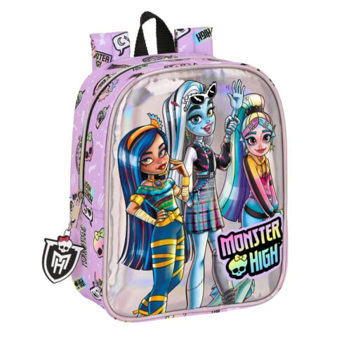 Σχολική Τσάντα Monster High Best boos Λιλά 22 x 27 x 10 cm