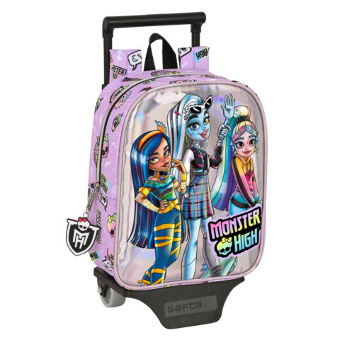 Σχολική Τσάντα με Ρόδες Monster High Best boos Λιλά 22 x 27 x 10 cm