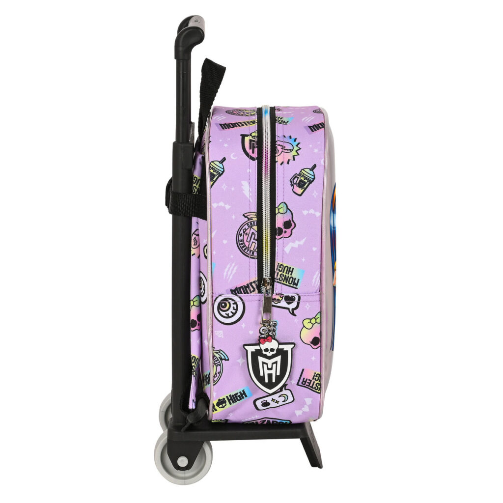 Σχολική Τσάντα με Ρόδες Monster High Best boos Λιλά 22 x 27 x 10 cm