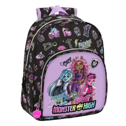 Σχολική Τσάντα Monster High Creep Μαύρο 28 x 34 x 10 cm