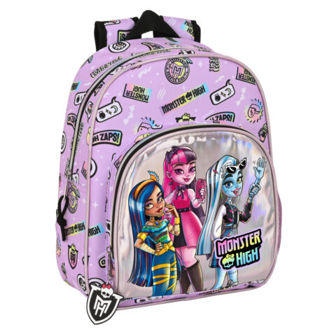 Σχολική Τσάντα Monster High Best boos Λιλά 28 x 34 x 10 cm