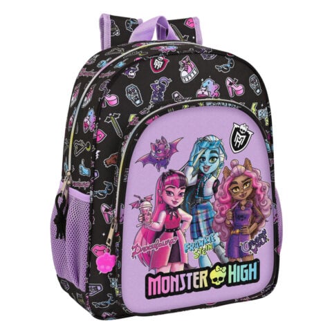 Σχολική Τσάντα Monster High Creep Μαύρο 32 X 38 X 12 cm