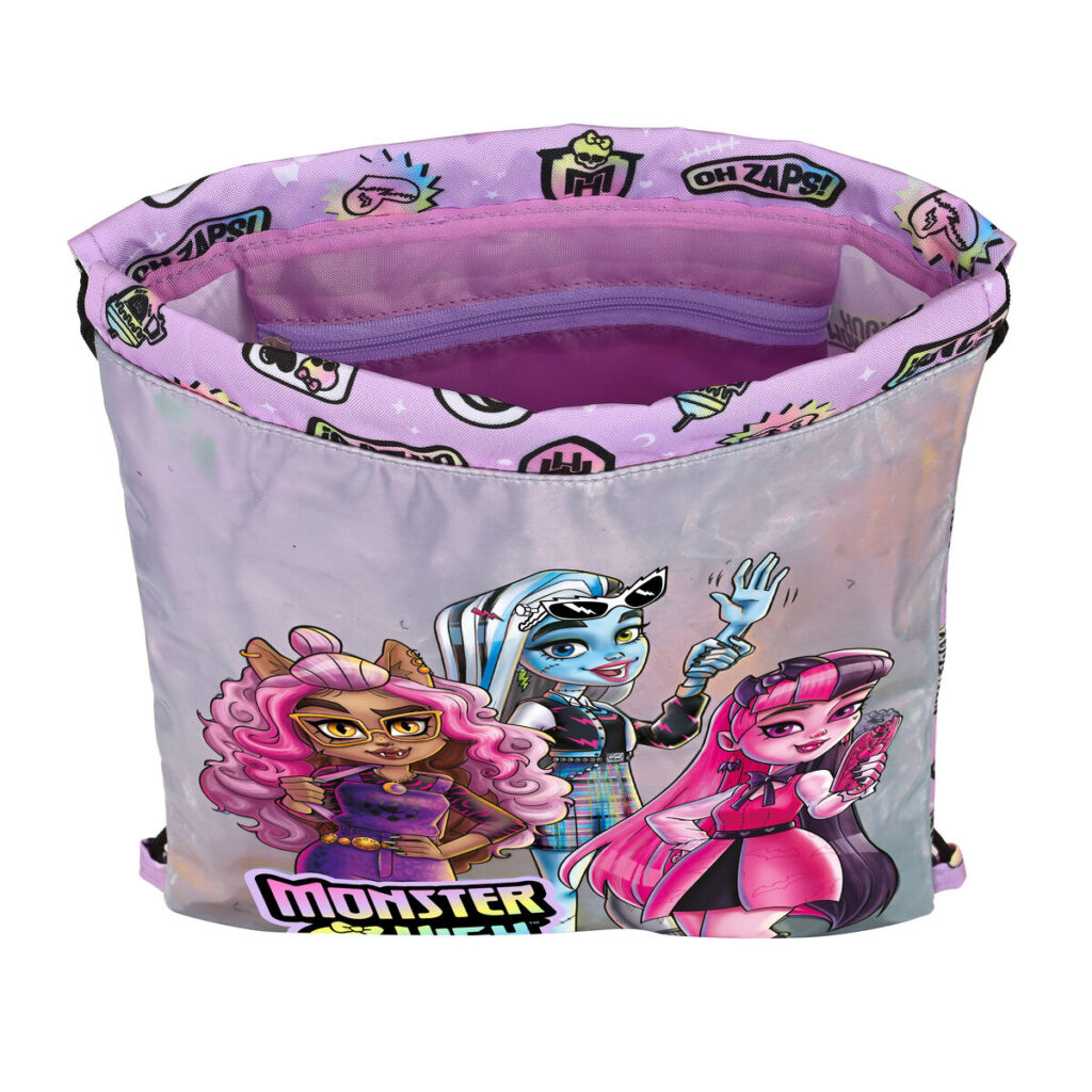 Σχολική Τσάντα με Σχοινιά Monster High Best boos Λιλά