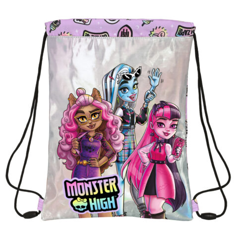 Σχολική Τσάντα με Σχοινιά Monster High Best boos Λιλά