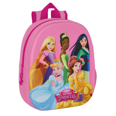 Σχολική Τσάντα Princesses Disney 3D 27 x 33 x 10 cm Ροζ