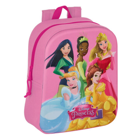 Σχολική Τσάντα Princesses Disney 3D Ροζ 22 x 27 x 10 cm