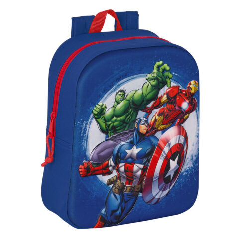 Σχολική Τσάντα The Avengers 3D Ναυτικό Μπλε 22 x 27 x 10 cm