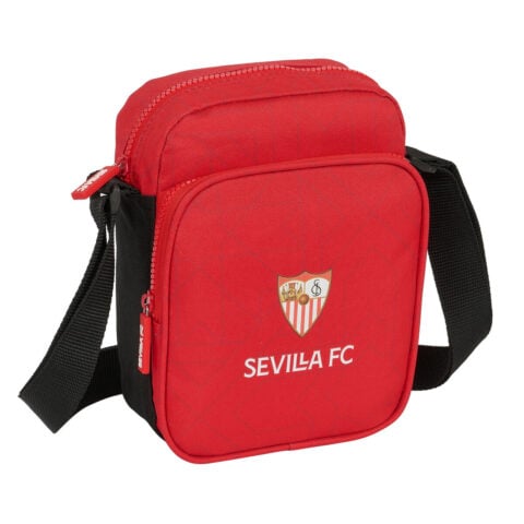 Τσάντα Ώμου Sevilla Fútbol Club Μαύρο Κόκκινο 16 x 22 x 6 cm