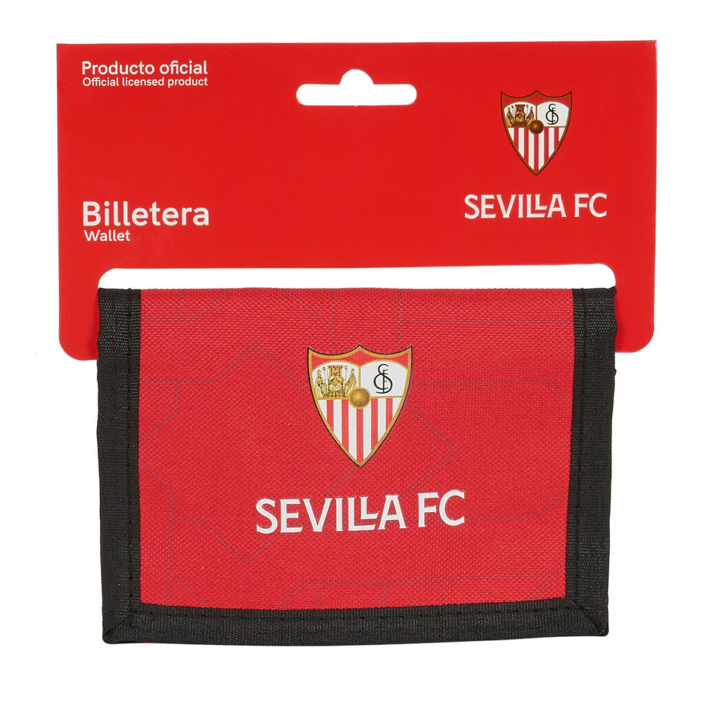 Πορτοφόλι Sevilla Fútbol Club Μαύρο Κόκκινο 12.5 x 9.5 x 1 cm