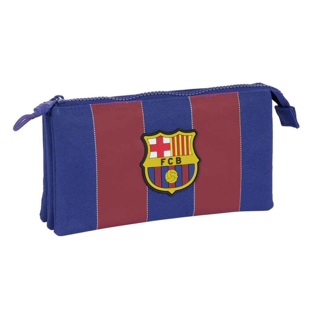 Διπλή Κασετίνα F.C. Barcelona Κόκκινο Ναυτικό Μπλε 22 x 12 x 3 cm