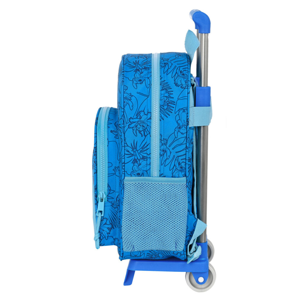 Σχολική Τσάντα με Ρόδες Stitch Μπλε 26 x 34 x 11 cm