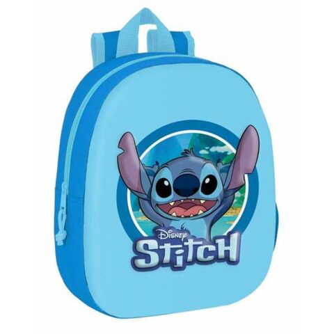 Σχολική Τσάντα Stitch 3D Μπλε 27 x 33 x 10 cm