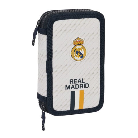 Σακίδιο Πλάτης για τα Μολύβια Real Madrid C.F. Λευκό 12.5 x 19.5 x 4 cm (28 Τεμάχια)
