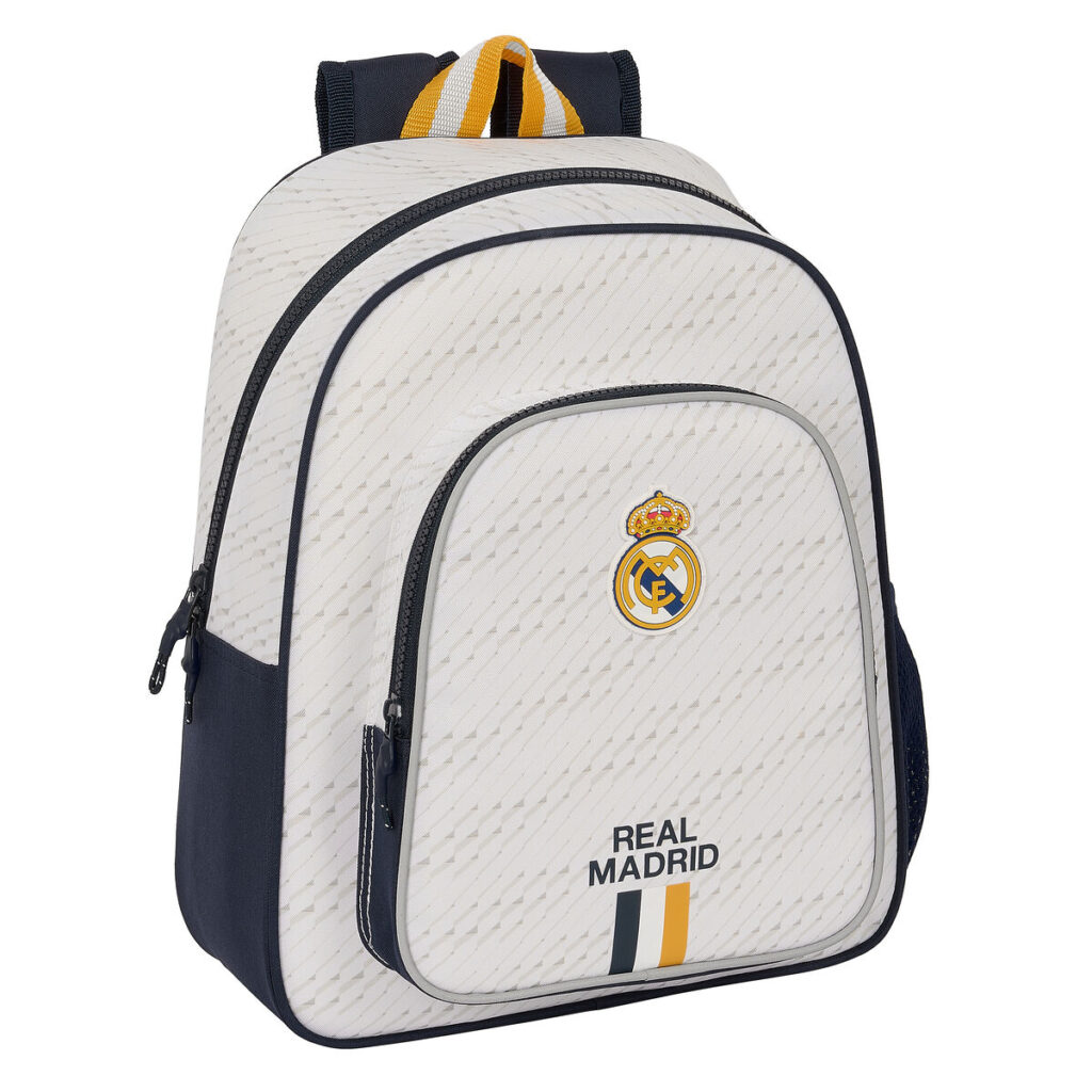 Σχολική Τσάντα Real Madrid C.F. Λευκό 28 x 34 x 10 cm
