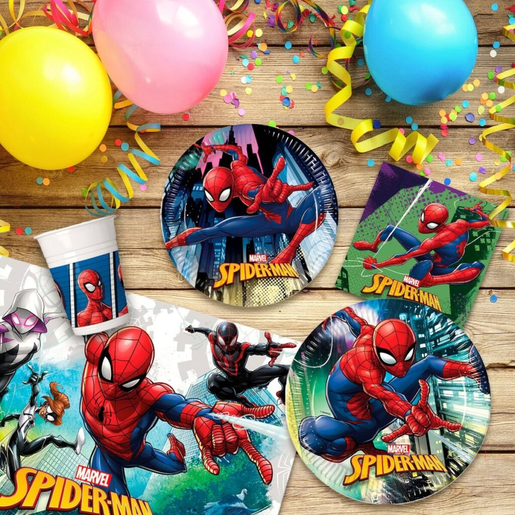 Σετ Γιορτινά Είδη Spiderman 66 Τεμάχια