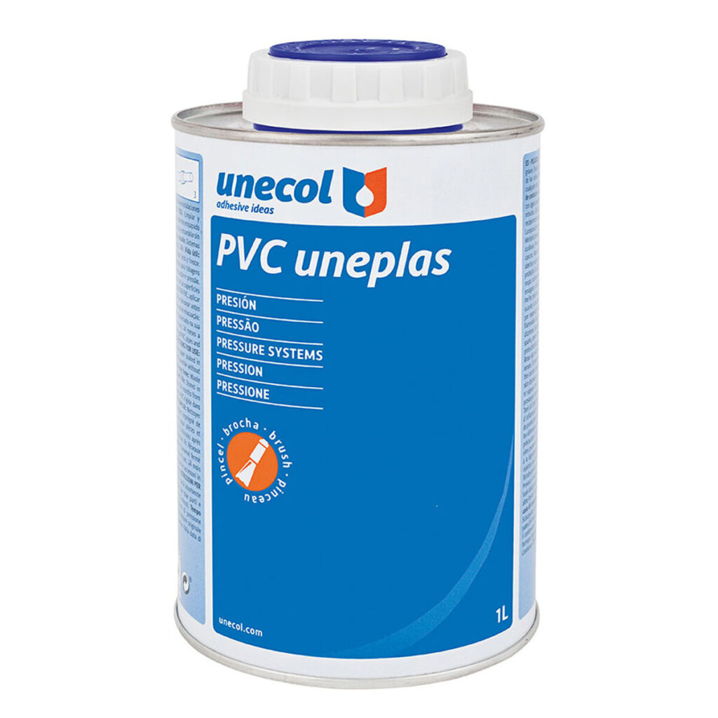 Adhesive for PVC pipe Unecol Uneplas A2040 Πινέλο 1 L