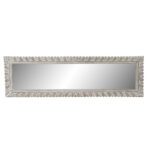 Τοίχο καθρέφτη DKD Home Decor 8424001849895 Λευκό Φυσικό Κρυστάλλινο Ξύλο από Μάνγκο Ξύλο MDF Ινδός Μαρινάτος 178 x 6 x 52 cm