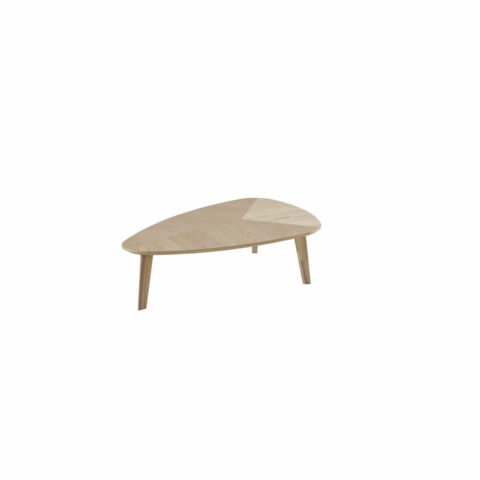 Βοηθητικό Τραπέζι DKD Home Decor Ανοιχτό καφέ Ξύλο Μέταλλο ξύλο καουτσούκ Πλαστική ύλη 133 x 80 x 32 cm