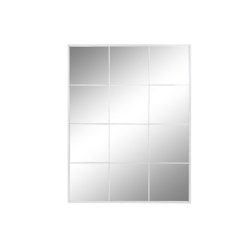 Τοίχο καθρέφτη DKD Home Decor Λευκό Κρυστάλλινο Σίδερο Παράθυρο 90 x 1 x 120 cm