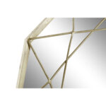 Τοίχο καθρέφτη DKD Home Decor 50 x 5 x 52 cm Κρυστάλλινο Χρυσό Σίδερο