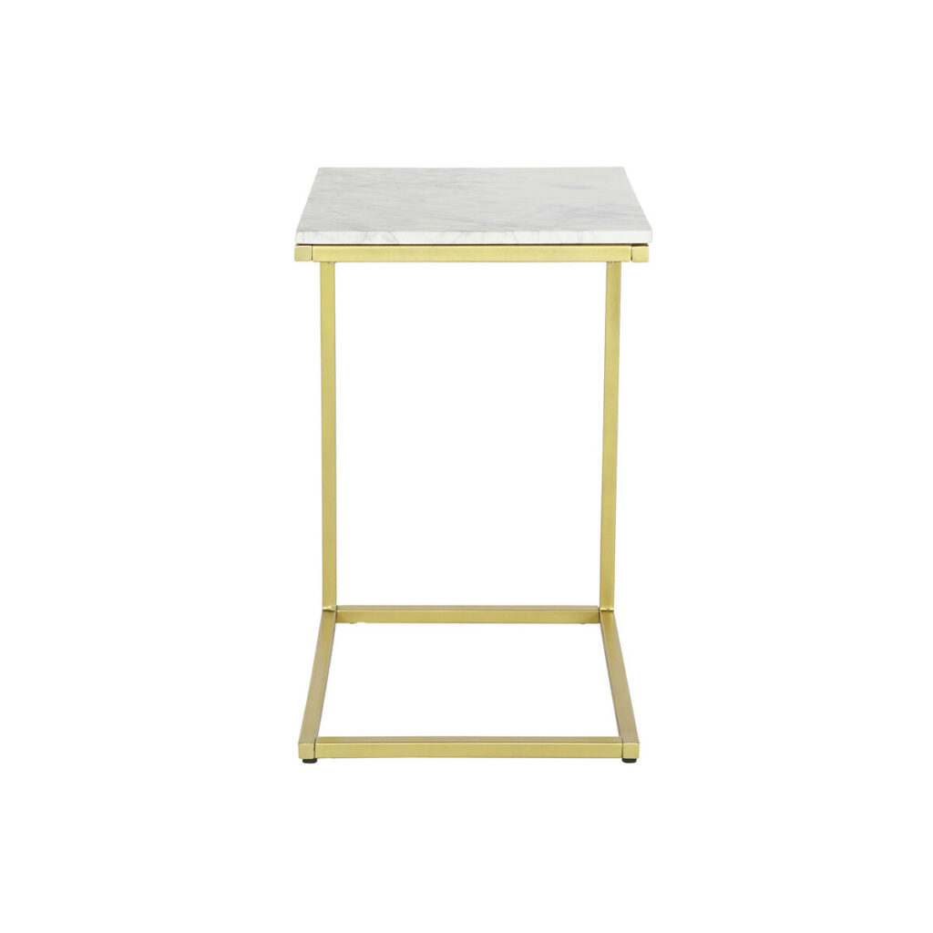 Βοηθητικό Τραπέζι DKD Home Decor 40 x 46 x 65 cm Χρυσό Λευκό Μάρμαρο Σίδερο