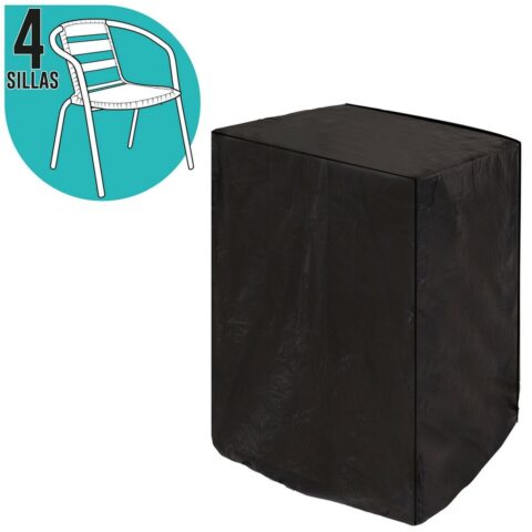 Κάλυμμα για Καρέκλα Για καρέκλες Μαύρο PVC 66 x 66 x 109 cm