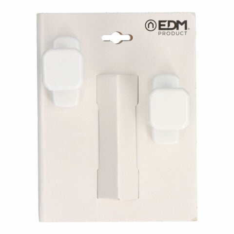 Κουμπί EDM 6807 Λευκό Αλουμίνιο 80 x 39 mm