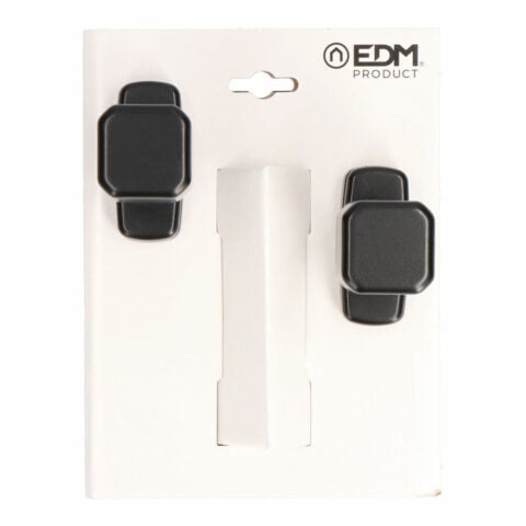 Κουμπί EDM 6807 Μαύρο Αλουμίνιο 80 x 39 mm