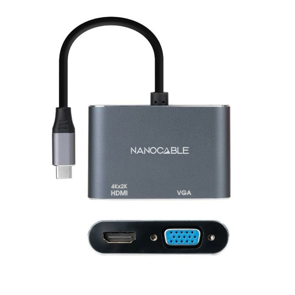 Αντάπτορας USB C σε VGA/HDMI NANOCABLE 10.16.4303 4K Ultra HD