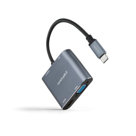 Αντάπτορας USB C σε HDMI NANOCABLE 10.16.4304 Γκρι 4K Ultra HD 15 cm