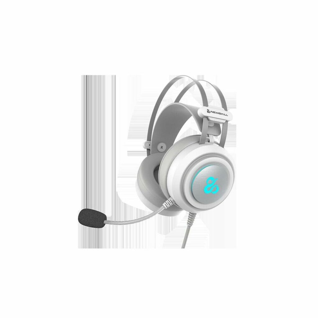Ακουστικά με Μικρόφωνο Newskill Drakain Λευκό 2