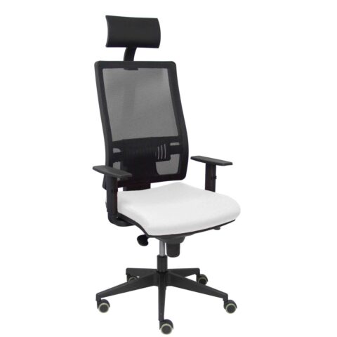 Καρέκλα γραφείου με κεφαλάρι Horna P&C SBALI10 Λευκό