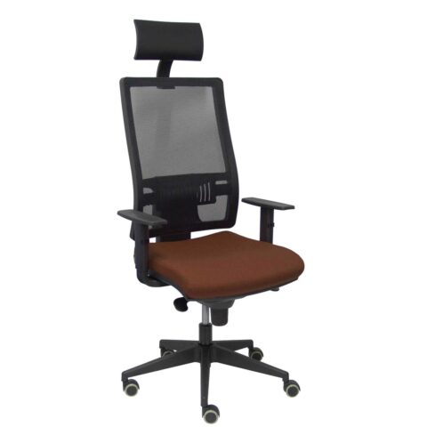 Καρέκλα γραφείου με κεφαλάρι Horna P&C BALI463 Σκούρο καφέ