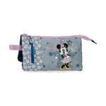 Τριπλή Κασετίνα Minnie Mouse Style Μπλε 22 x 12 x 5 cm