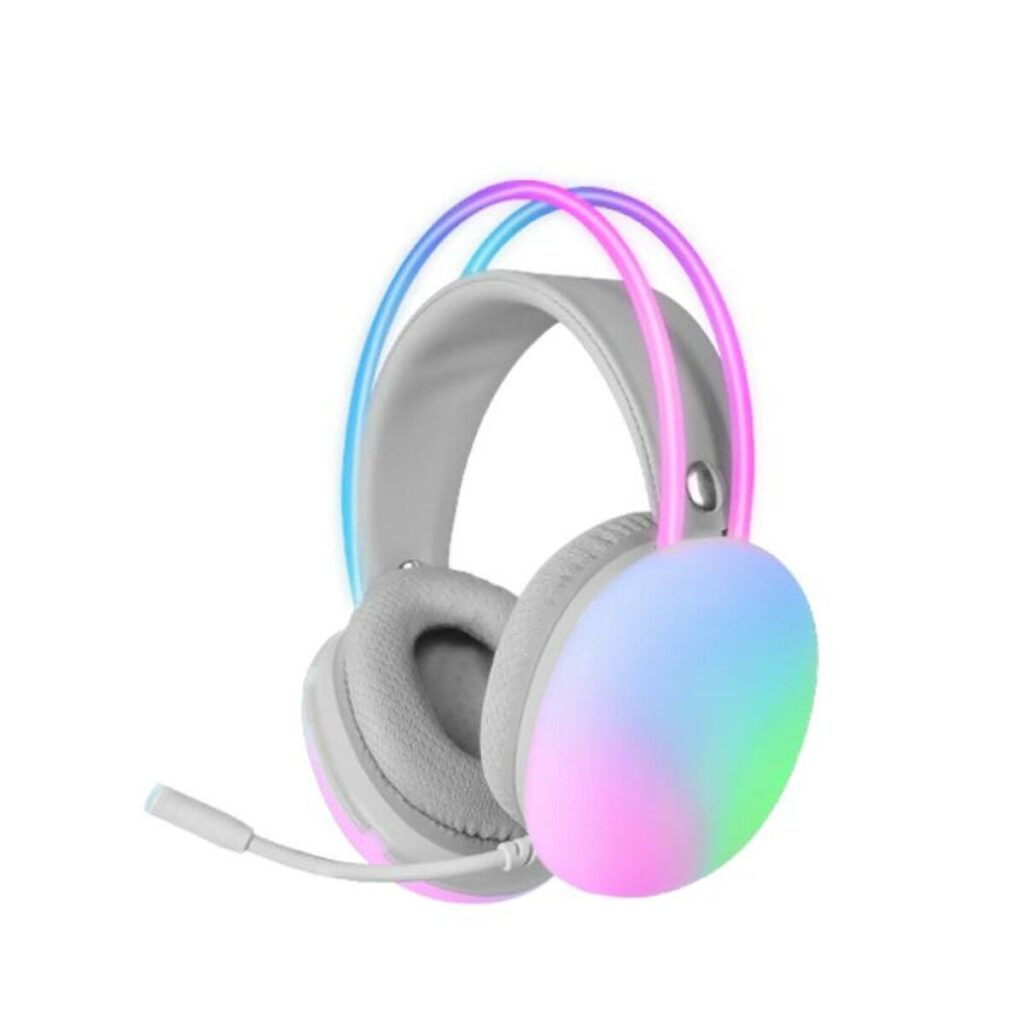 Ακουστικά με Μικρόφωνο Mars Gaming MH-GLOW RGB Ροζ