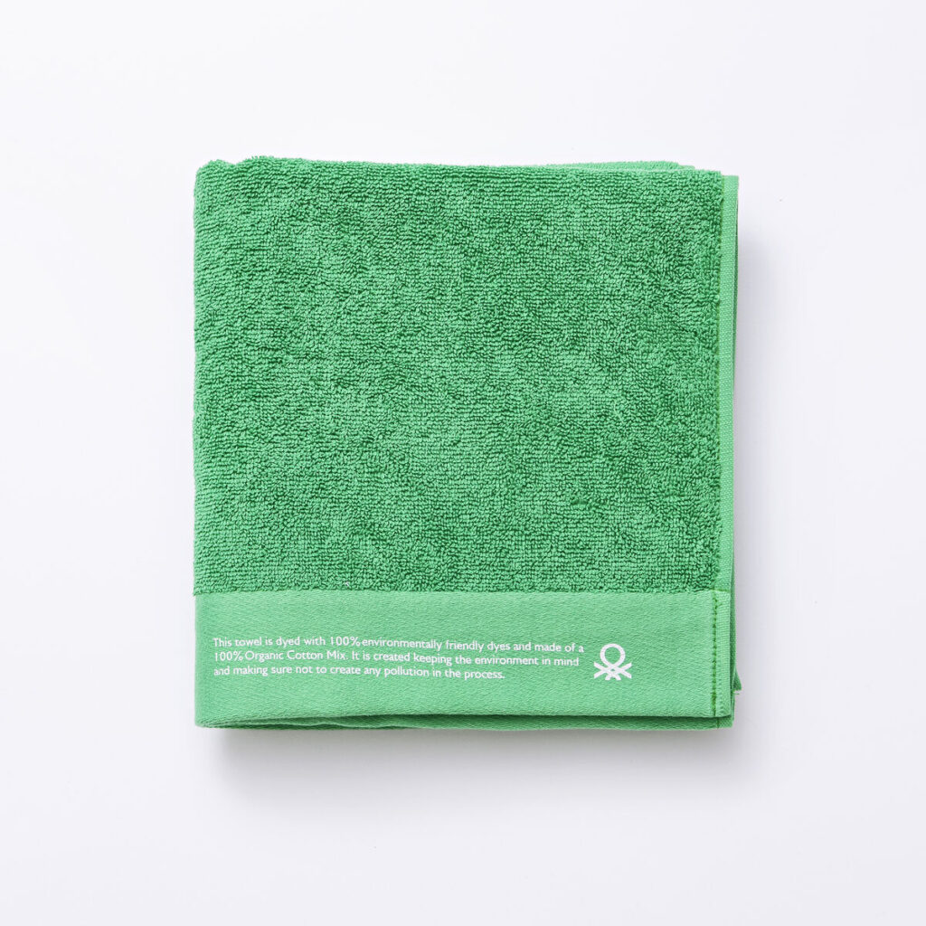 Πετσέτα μπάνιου Benetton ORGÁNIC BE Πράσινο 50 x 90 cm