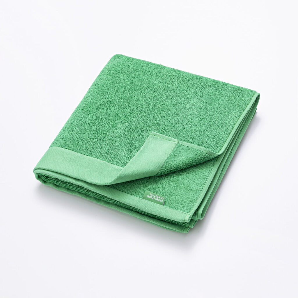 Πετσέτα μπάνιου Benetton ORGÁNIC BE Πράσινο 90 x 150 cm