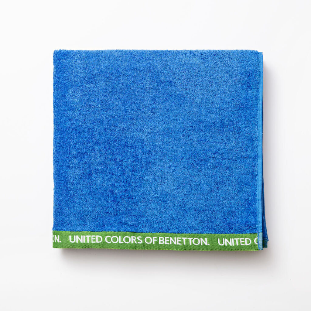 Πετσέτα θαλάσσης Benetton  BE NO VELOUR Μπλε 90 x 160 cm
