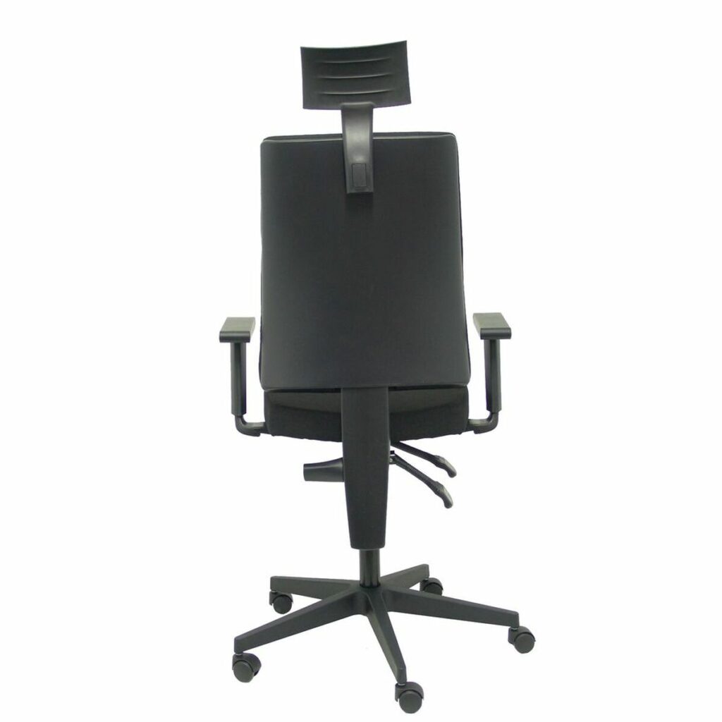 Καρέκλα γραφείου με κεφαλάρι Lezuza P&C Μαύρο