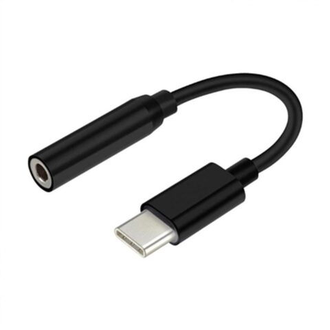 Αντάπτορας USB C σε Jack 3.5 mm Aisens A109-0348 Μαύρο 15 cm