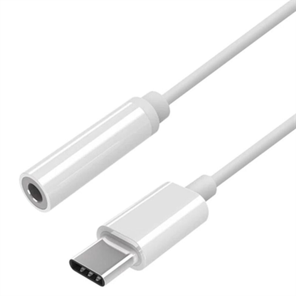 Αντάπτορας USB C σε Jack 3.5 mm Aisens A109-0384 Λευκό 15 cm