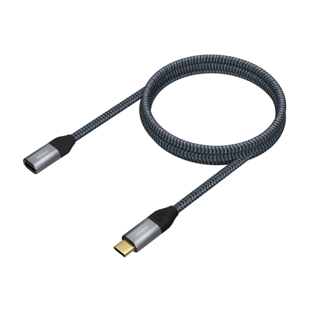 Καλώδιο USB-C Aisens A107-0635 Γκρι 1 m