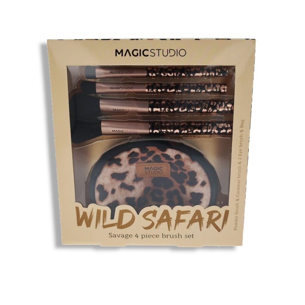 Σετ Πινέλα Μακιγιάζ Magic Studio Wild Safari Savage 4 Τεμάχια