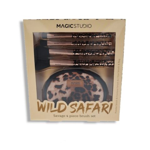 Σετ Πινέλα Μακιγιάζ Magic Studio Wild Safari Savage 4 Τεμάχια